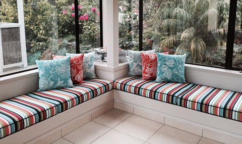 Squabs for window seats