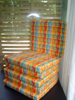 Orange seat pads